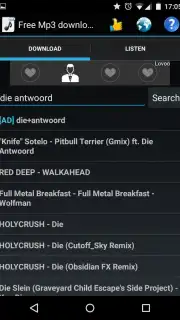 Free Mp3 Downloads Screenshot 3