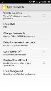 AppLock Master Screenshot 4