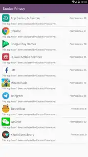 Exodus Privacy Screenshot 2