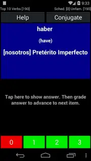 Spanish Verb Trainer Screenshot 4