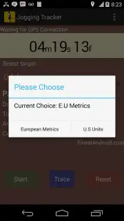 Jogging Tracker Screenshot 1