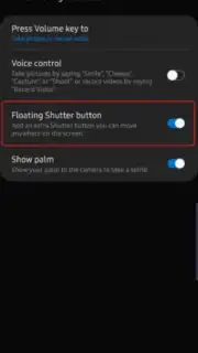 Samsung Camera Screenshot 1