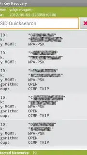 WiFi Key Recovery Screenshot 1