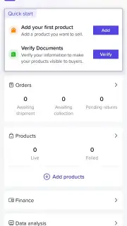TikTok Shop Seller Center Screenshot 1