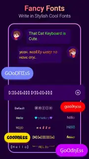 Neon LED Keyboard Fonts, RGB Screenshot 3
