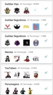 Figurinhas FF Screenshot 1