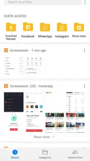 Huawei File Manager Screenshot 2