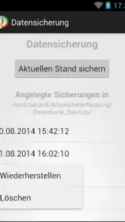 Arbeitszeiterfassung Screenshot 2