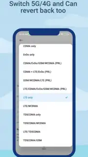 Force 4G/LTE Only Mode Screenshot 2