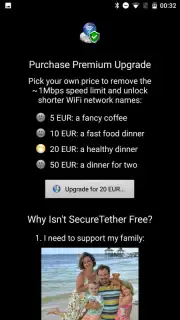 SecureTether WiFi Screenshot 1