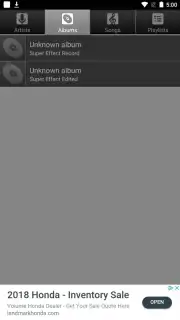 Default Music Player Screenshot 2