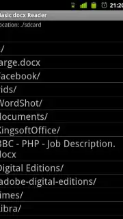 Basic docx Reader Screenshot 2