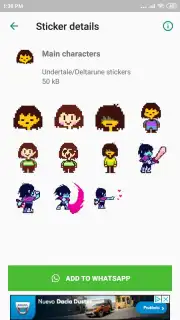 Undertale & Deltarune Stickers for WhatsApp Screenshot 2