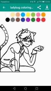 Coloring Ladybug & Blackcat Screenshot 1