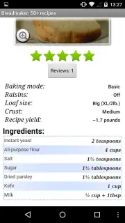 Breadmaker: 50 Recipes Screenshot 2