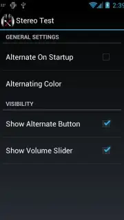 Stereo Test Screenshot 1