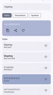 Glyphsy – Stylish Keyboard Screenshot 6