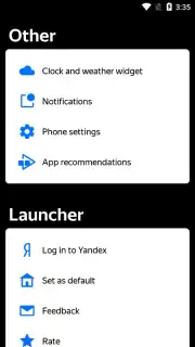 Yandex Launcher Screenshot 2