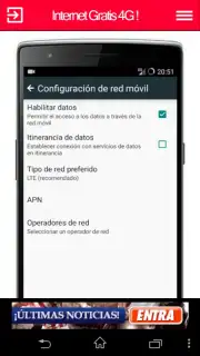 Internet Gratis 4G Screenshot 5