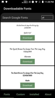 GxFonts - Custom fonts for Samsung Galaxy Screenshot 2