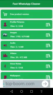 Fast WhatsApp Cleaner Screenshot 3