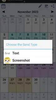 Shift Schedule Screenshot 1