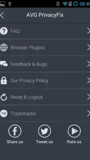 AVG Privacy Fix Screenshot 1
