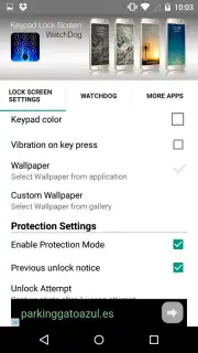 Keypad Lock Screen WatchDog Screenshot 1