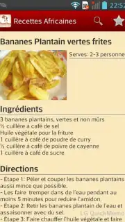 Recettes Africaines Screenshot 2