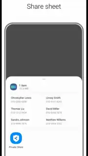 Samsung Private Share Screenshot 5
