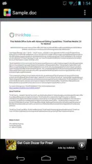 ThinkFree Office Mobile Viewer Screenshot 4