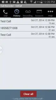 Call Recorder - IntCall Screenshot 3