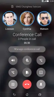 ASUS Calling Screen Screenshot 2