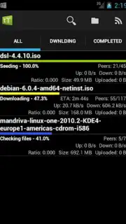 tTorrent Lite Screenshot 1