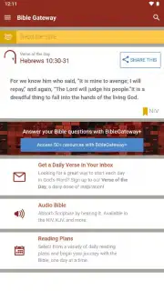 Bible Gateway Screenshot 1
