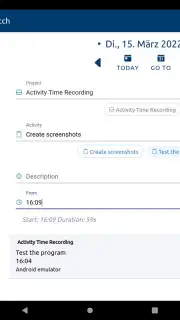 aTimeRecording - Online Time Tracking Screenshot 3