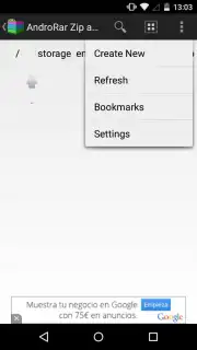 AndroRar Zip and Rar Screenshot 2