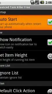 Advanced Task Killer Screenshot 2