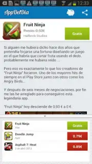 App del día Screenshot 1