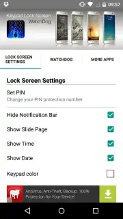 Keypad Lock Screen WatchDog Screenshot 4
