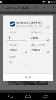 Samsung Print Service Plugin Screenshot 7