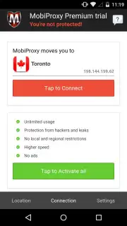 Mobiproxy Screenshot 4