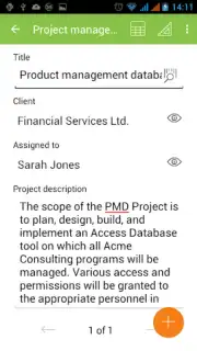 MobiDB Project Management Screenshot 11