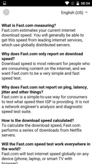 FAST Speed Test Screenshot 3