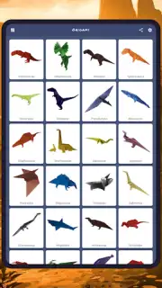 Origami dinosaurs paper shapes Screenshot 15