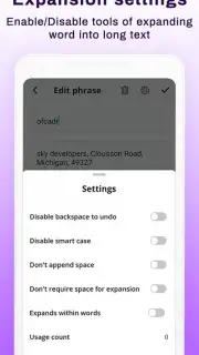 Writing Star: Text Expander & Auto-complete text Screenshot 3