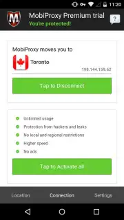 Mobiproxy Screenshot 1