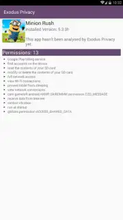 Exodus Privacy Screenshot 5