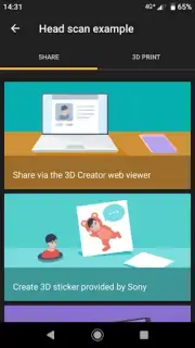 Sony 3D Creator Screenshot 5
