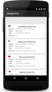 Formula Race Calendar Screenshot 8